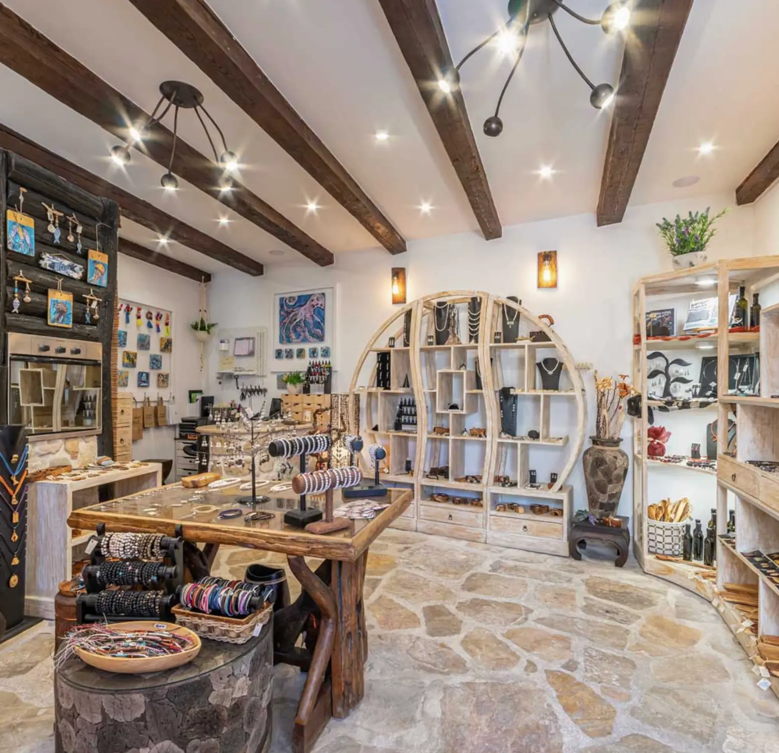 Local craft and jewellery shopping