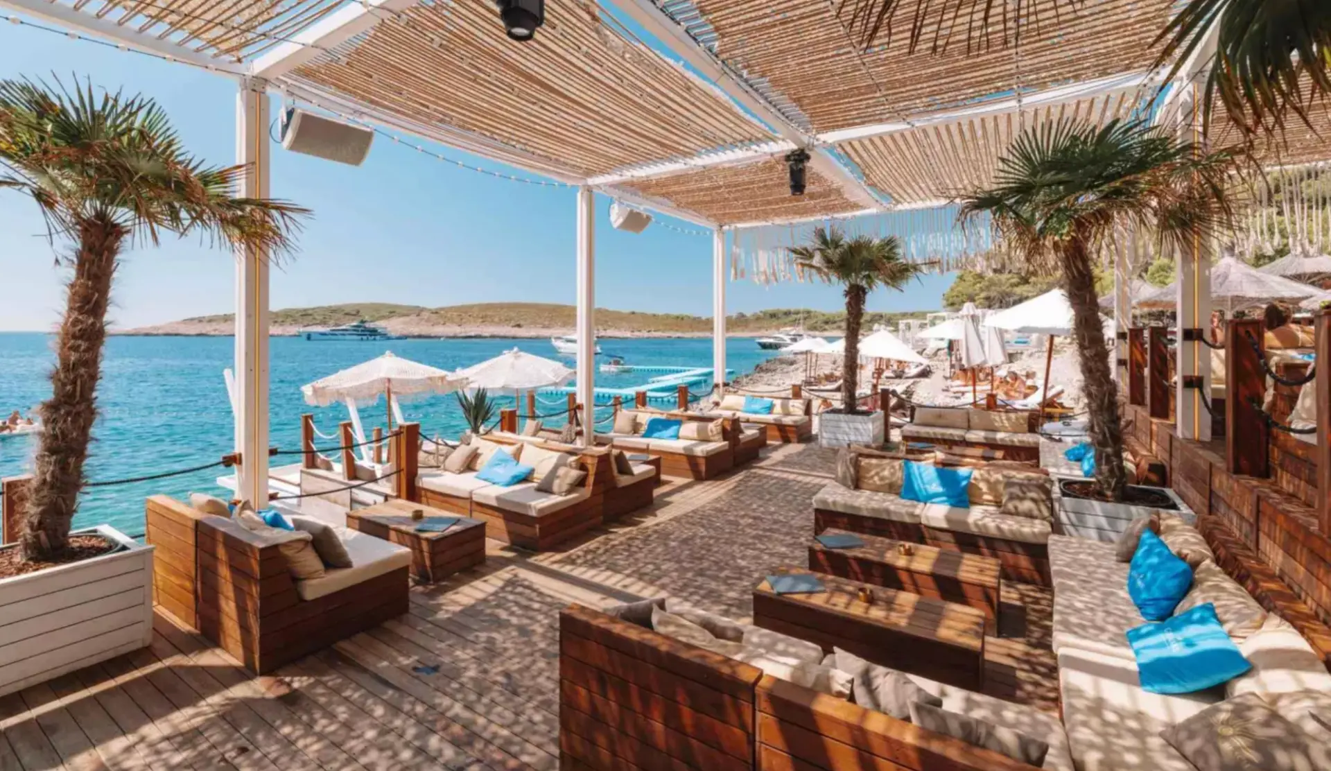 Pakleni Islands beach club, Hvar
